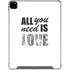 All You Need Is Love BW iPad Pro 12.9in (2020) Clear Case